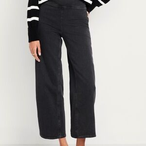 Old Navy Weekender Denim Wide Leg Crop Pants 16 Tall